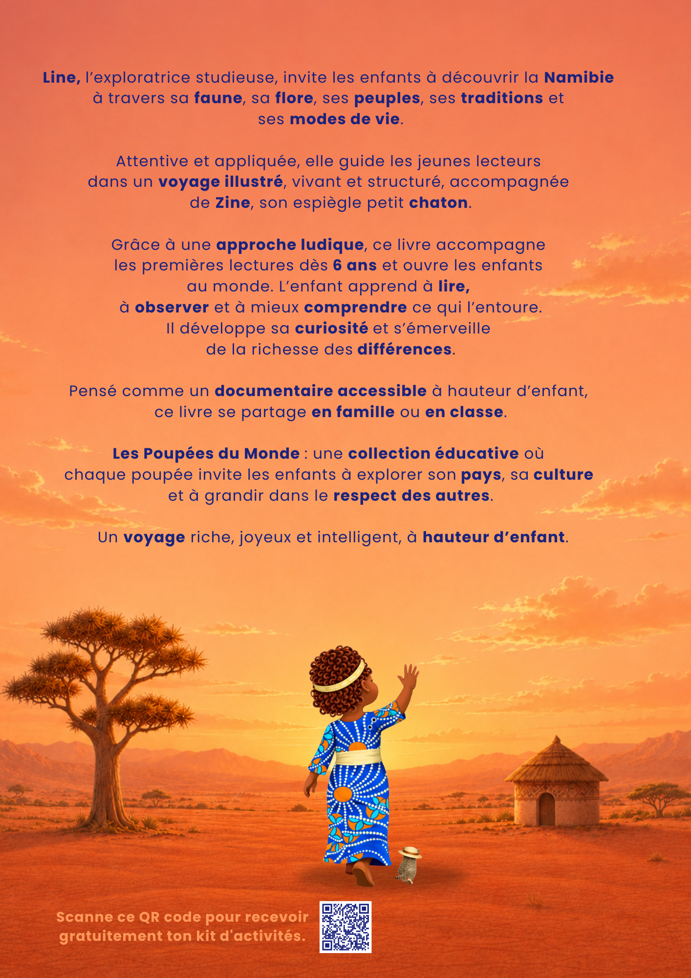 Quatrième de couverture du livre Line la Namibienne